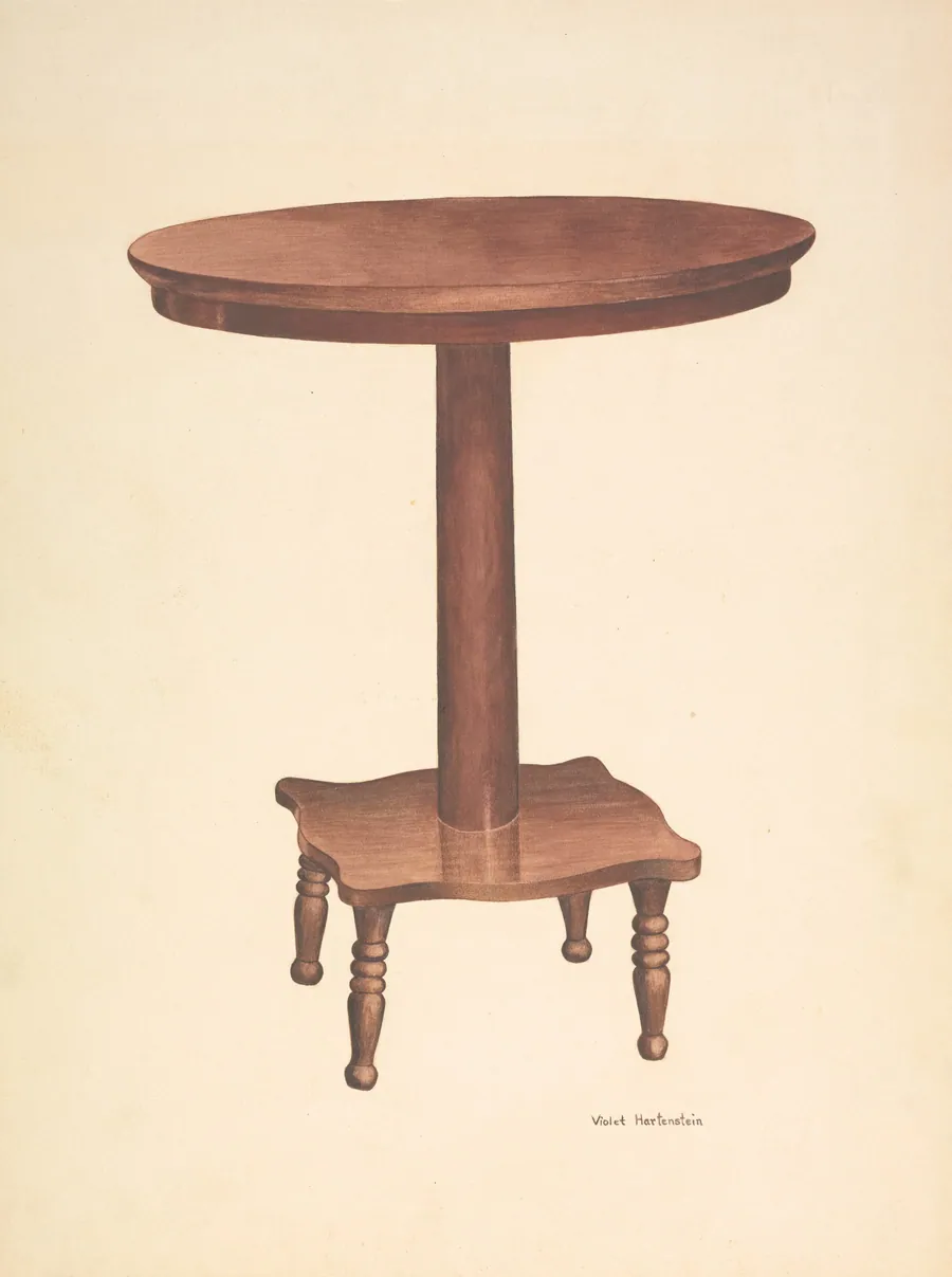 Round Top Table by Violet Hartenstein