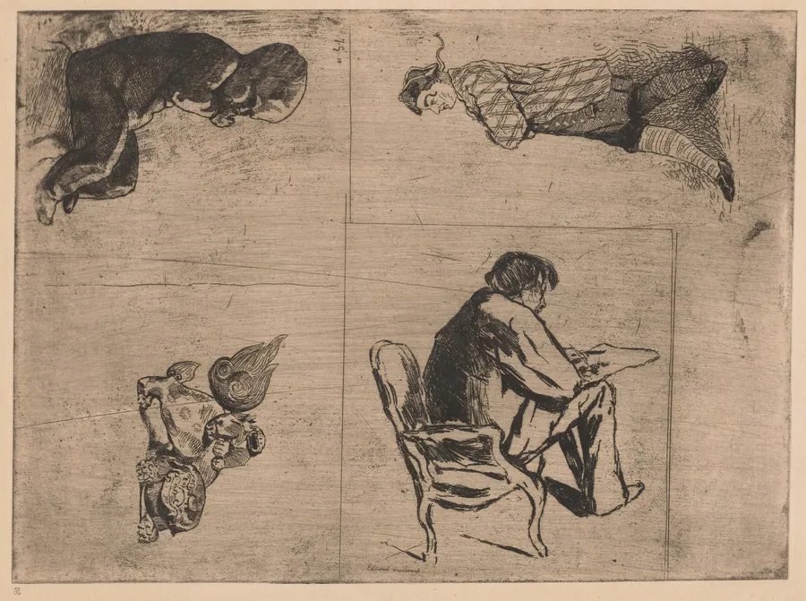 Edmond dessinant (Edmond Drawing, Stenterello, and Other Sketches) by Jules de Goncourt
