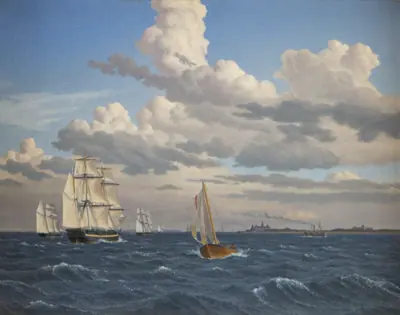 Parti af Øresund nord for Kronborg