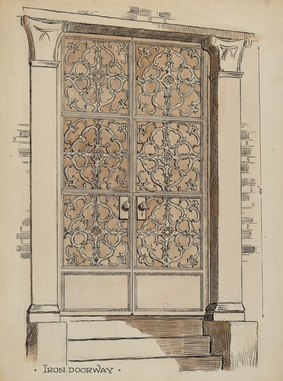 Wrought and Cast Iron Doorway by Al Curry