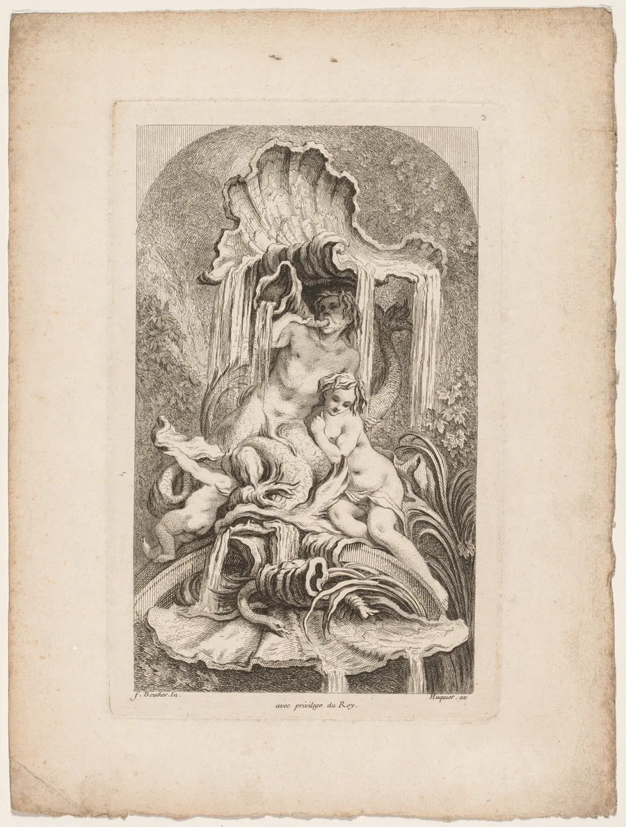 Book of Fountains:  No. 2 by Gabriel Huquier