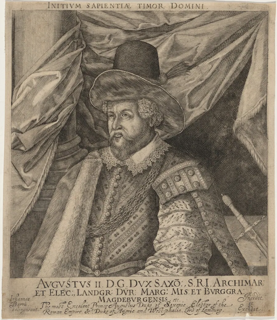 Augustus II, Elector of Saxony by Johan Barra