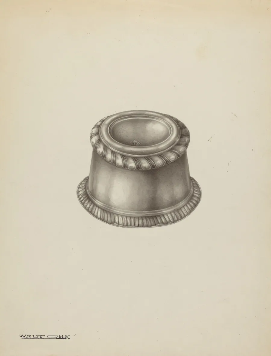 Silver Salt Trencher by Kalamian Walton