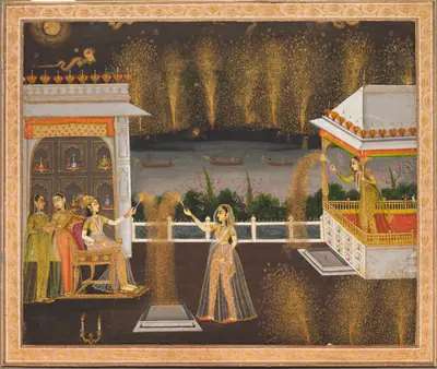 Royal Women Celebrating Diwali