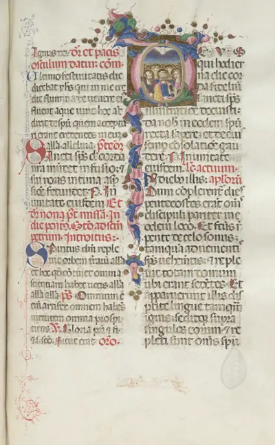 Missale: Fol. 214: Pentecost