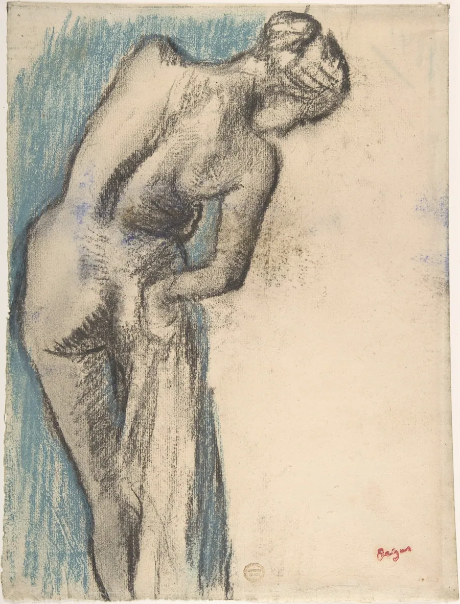 Bather Drying Herself by Edgar Degas