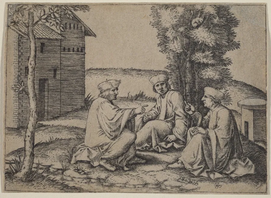 The Three Doctors by Marcantonio Raimondi