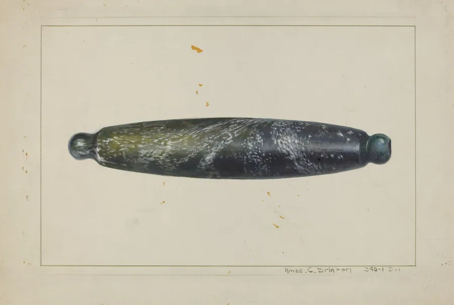 Glass Rolling Pin by Amos C. Brinton