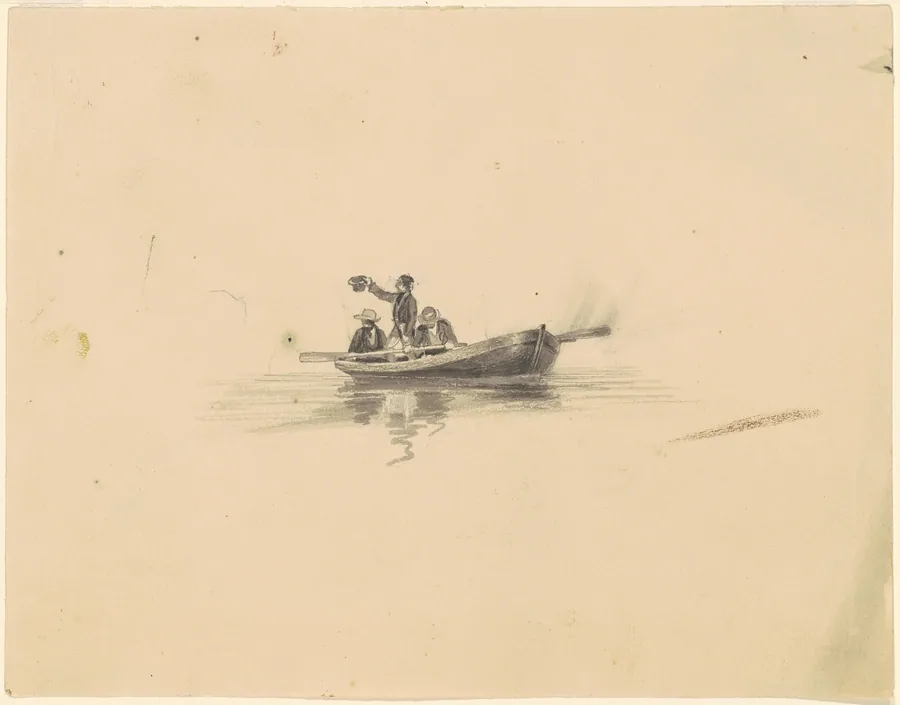 Men in a Rowboat by James Goodwyn Clonney