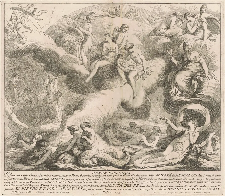 The Prima Macchina for the Chinea of 1743: Venus Genetrix by Miguel de Sorellò