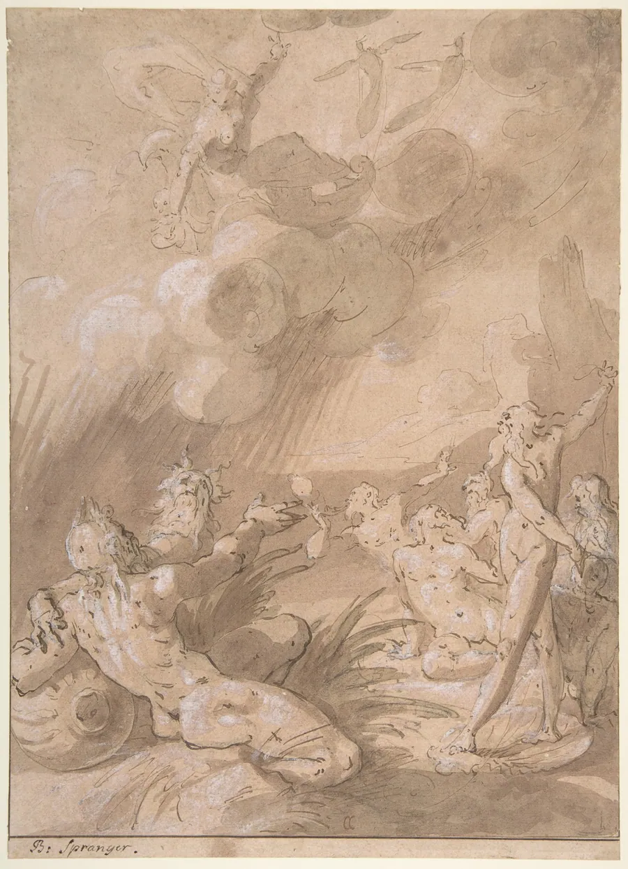 Juno Appearing to Sea Gods by Cornelis Cornelisz van Haarlem