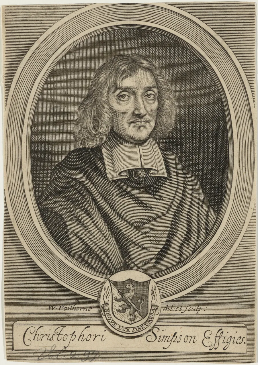 Christopher Chelys Simpson by William Faithorne