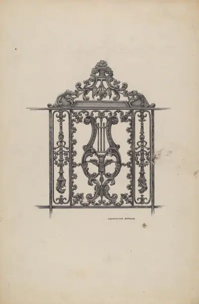 Gate to Cemetery Plot