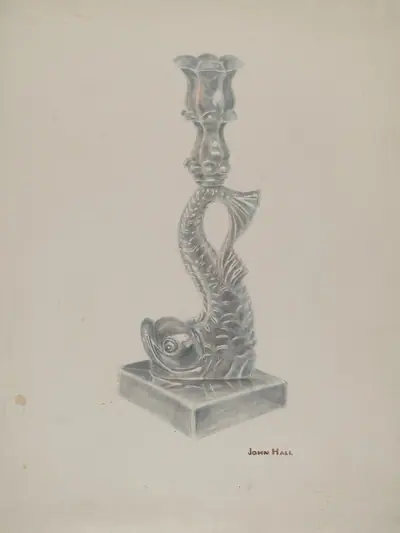 Glass Candlestick