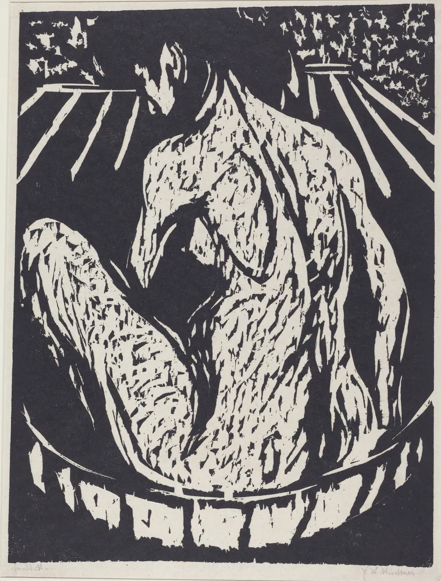 Female Nude by Ernst Ludwig Kirchner