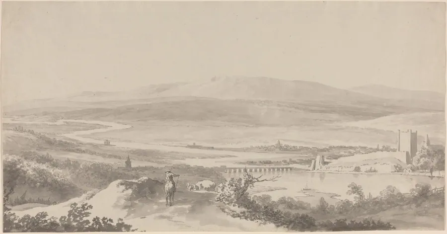 Panorama of the Danube near Grinzing by Martin von Molitor