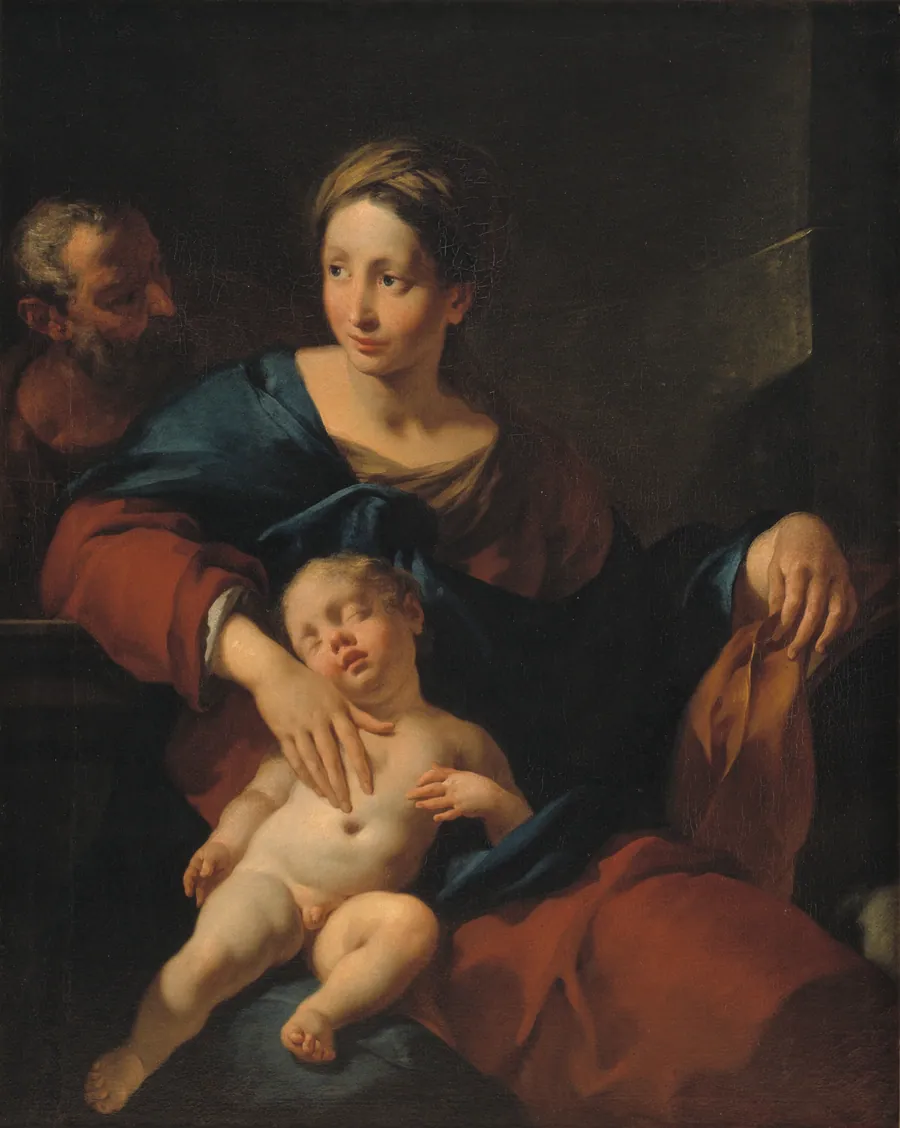 Den hellige Familie by Giovanni Battista Tagliasacchi