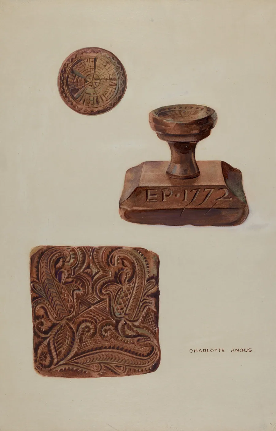 Textile Stamp by Charlotte Angus