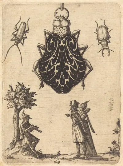 Design for a Beetle-Shaped Pendant