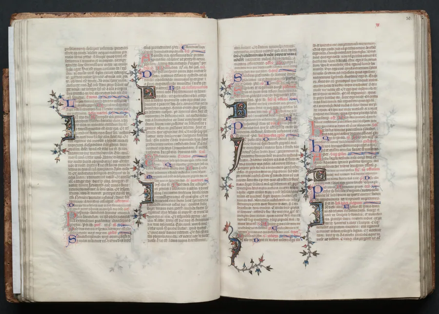 The Gotha Missal:  Fol. 30r, Text by Master of the Boqueteaux
