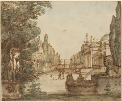 Capriccio with a Palladian Villa