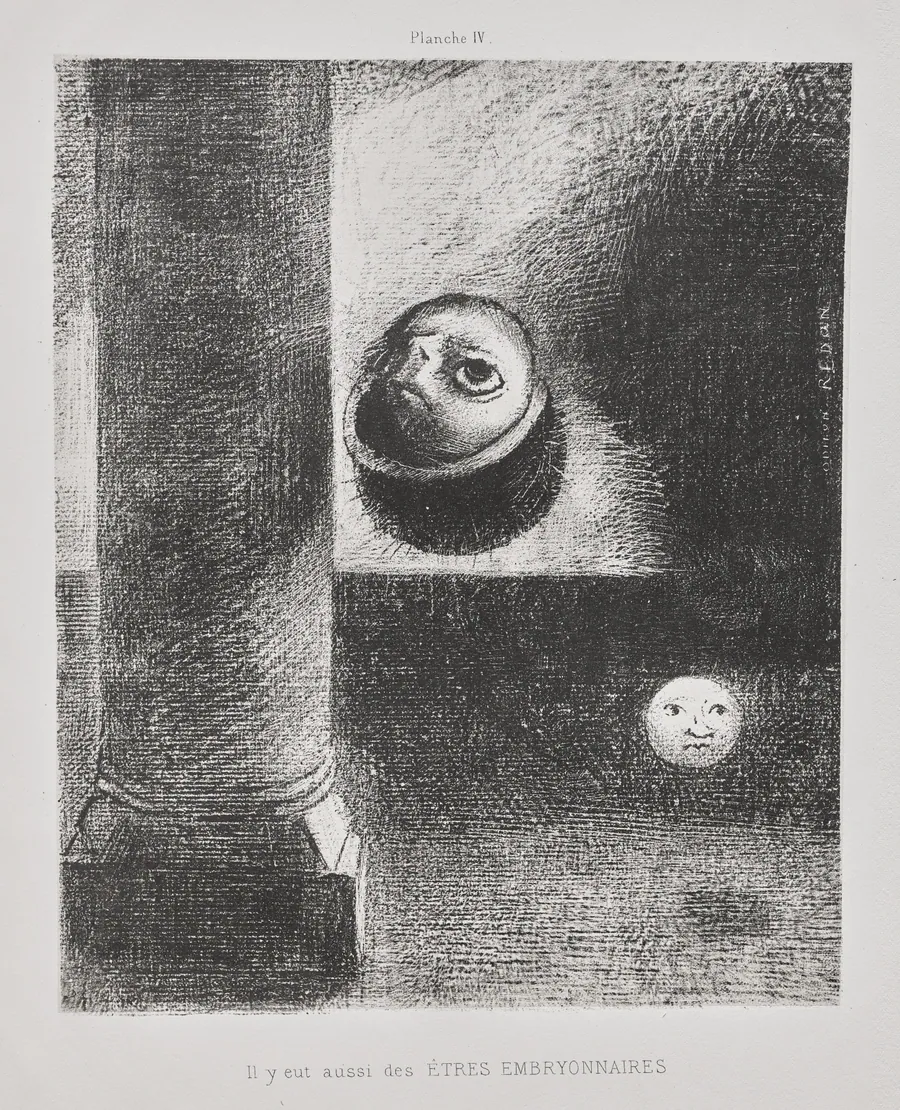 There Were Also Embryonic Beings by Odilon Redon