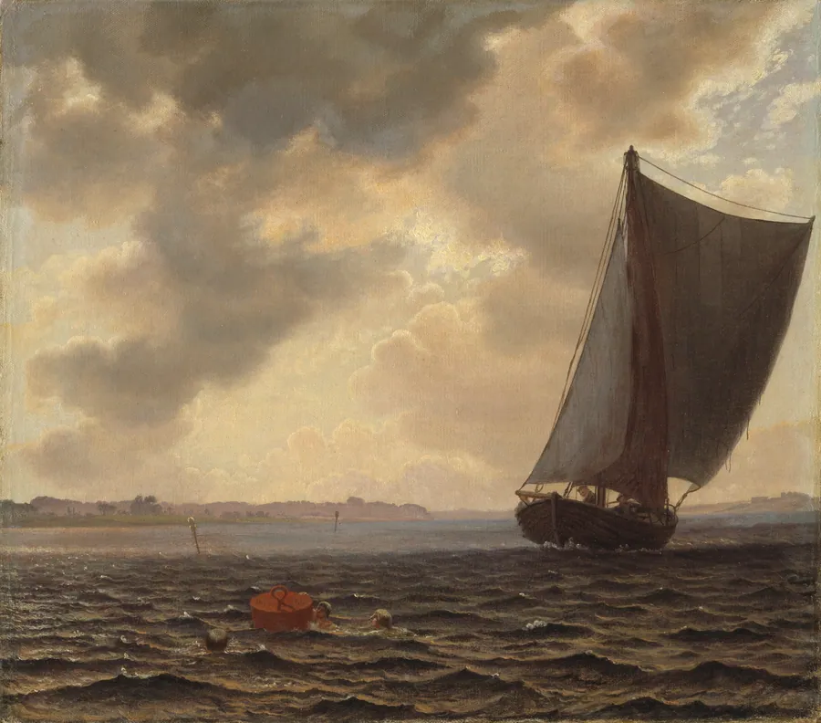 Sejlere i Guldborgsund by Vilhelm Kyhn