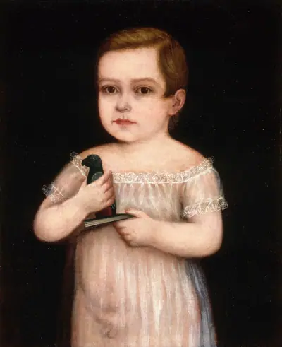 Nino con Cotorra de Juguete