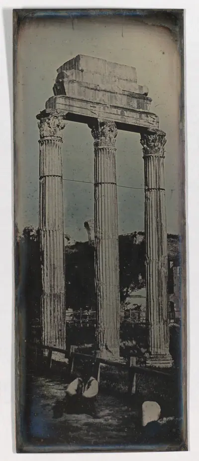 Northwest Facade, Temple of Castor and Pollux, Rome (12. Rome. 1842. Graecostasis. faç. N.O.)