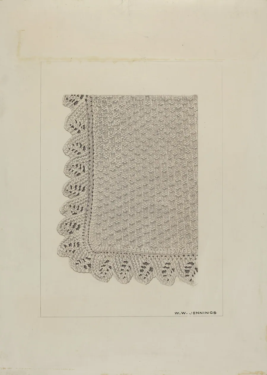 Cotton Thread Scarf by Walter W. Jennings