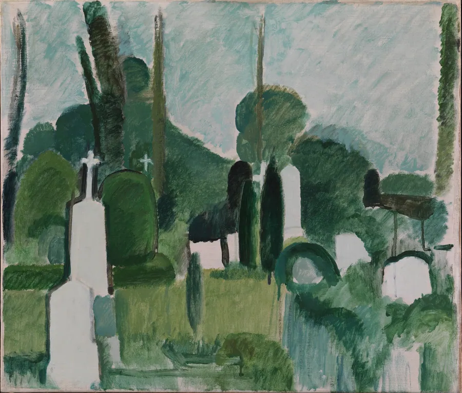Kirkegården i Svanninge by Harald Giersing