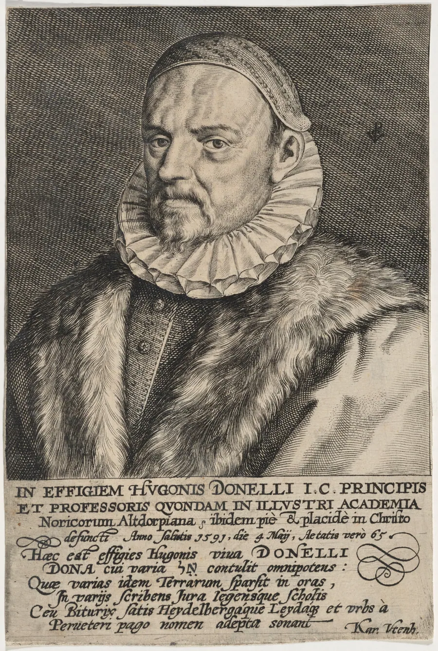 Hugo Donellus by Crispijn van de Passe I
