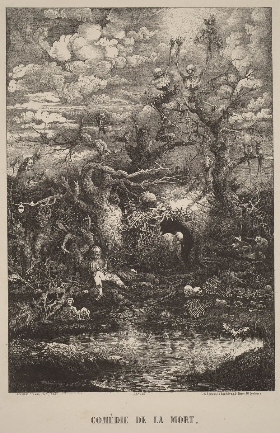 Comedie de la Mort by Rodolphe Bresdin