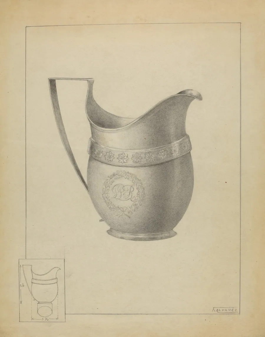 Silver Creamer by Francisco Alvarez