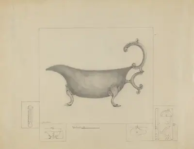 Silver Sauce Boat