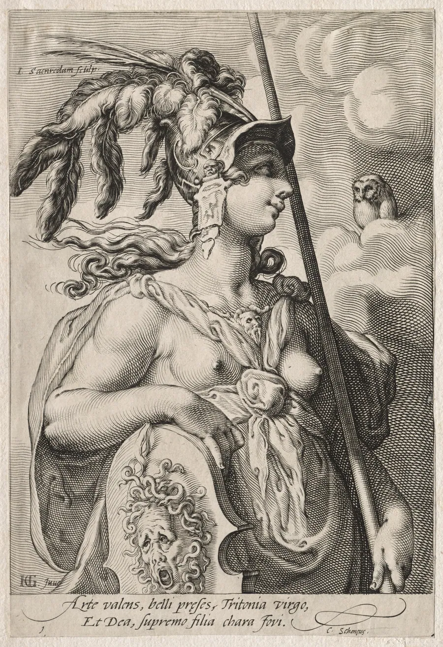 Three Goddesses by Jan Saenredam