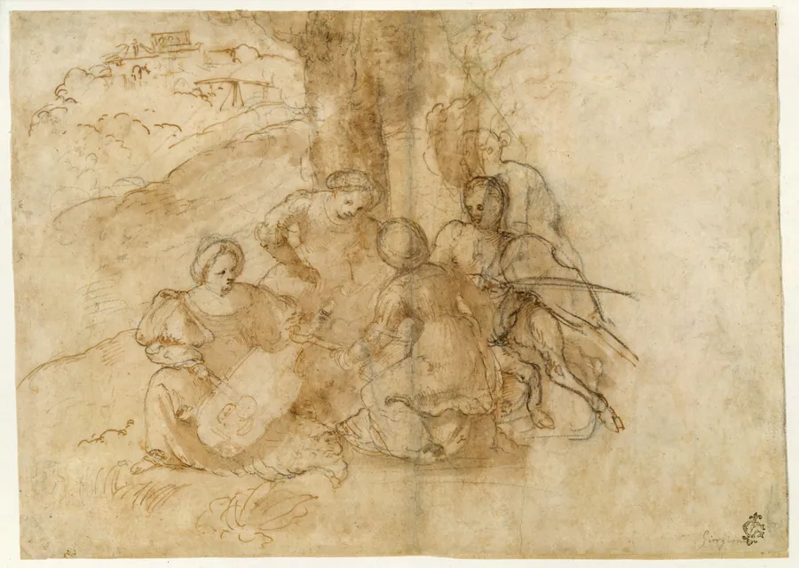 Concert champêtre by Girolamo Romanino