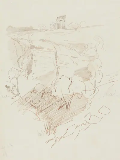 Ruined Temple on a Hill