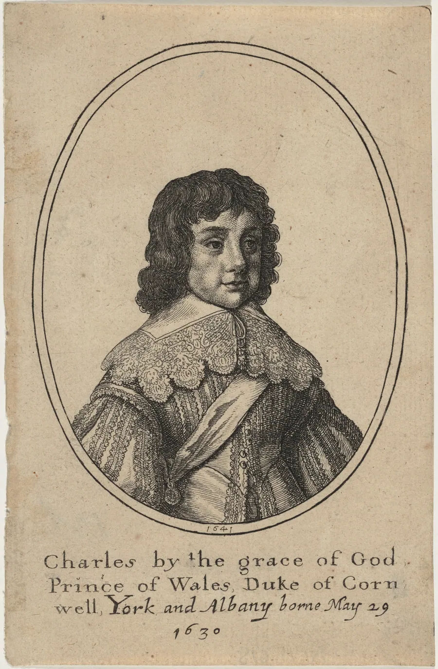 Charles II as Prince of Wales by Wenceslaus Hollar
