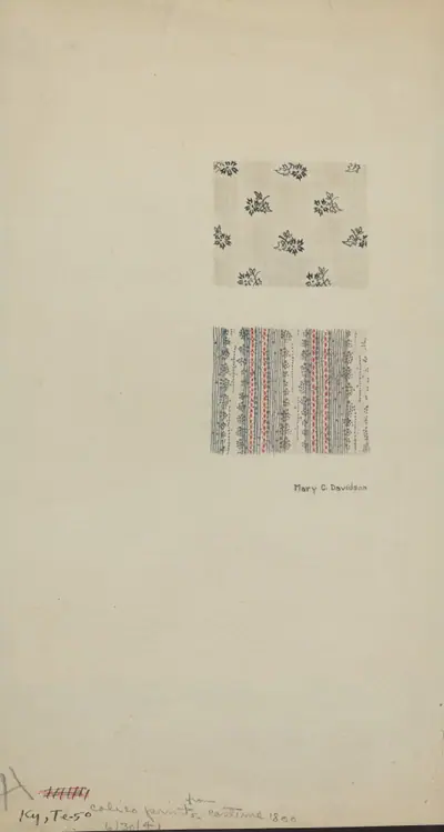 Calico Prints from Costume