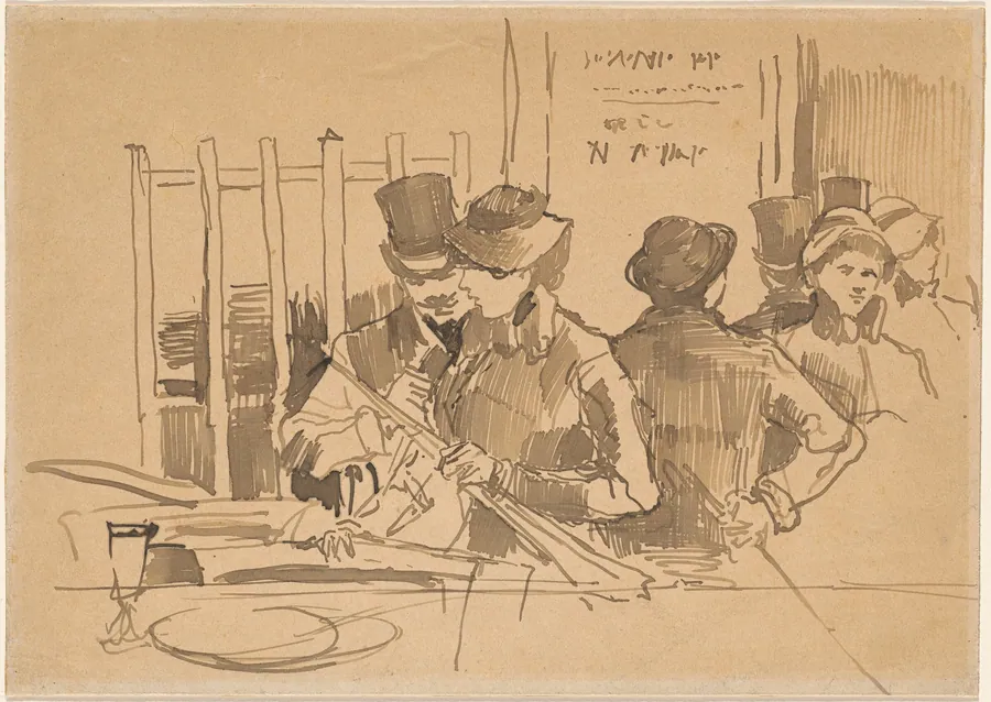 The Railway Restaurant by Edouard Manet