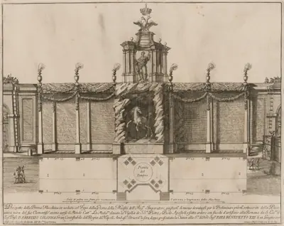 The Prima Macchina for the Chinea of 1727: The Temple of Imperial Glory