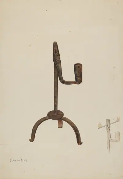 Rush Holder with Candle Socket