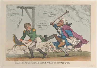 The Affectionate Farewell, or Kick for Kick