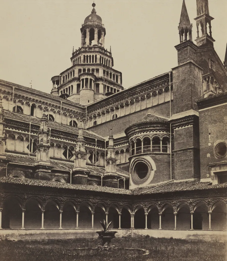 The Small Cloister of the Monastery at Pavia by Maurizio Lotze