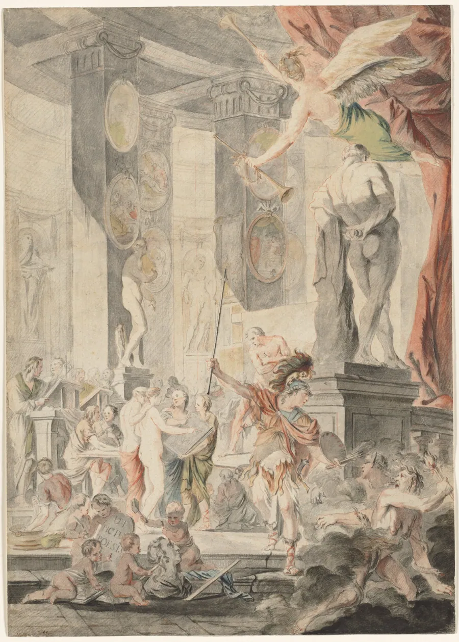 Ut Pictura Poesis by Charles-François Hutin