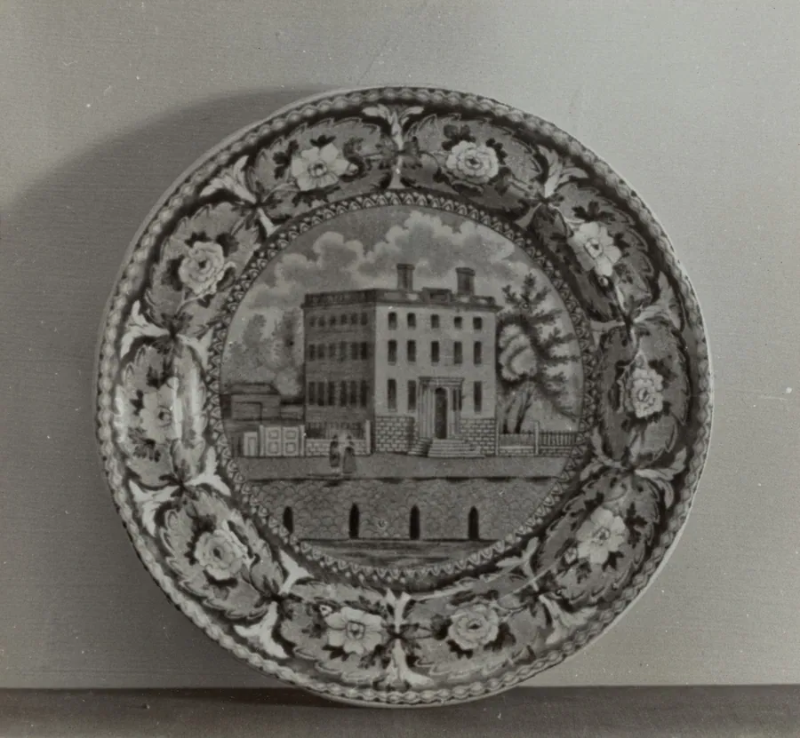 Plate - "Athaneum, Boston" by Helmut Hiatt