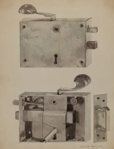Wrought Iron Lock