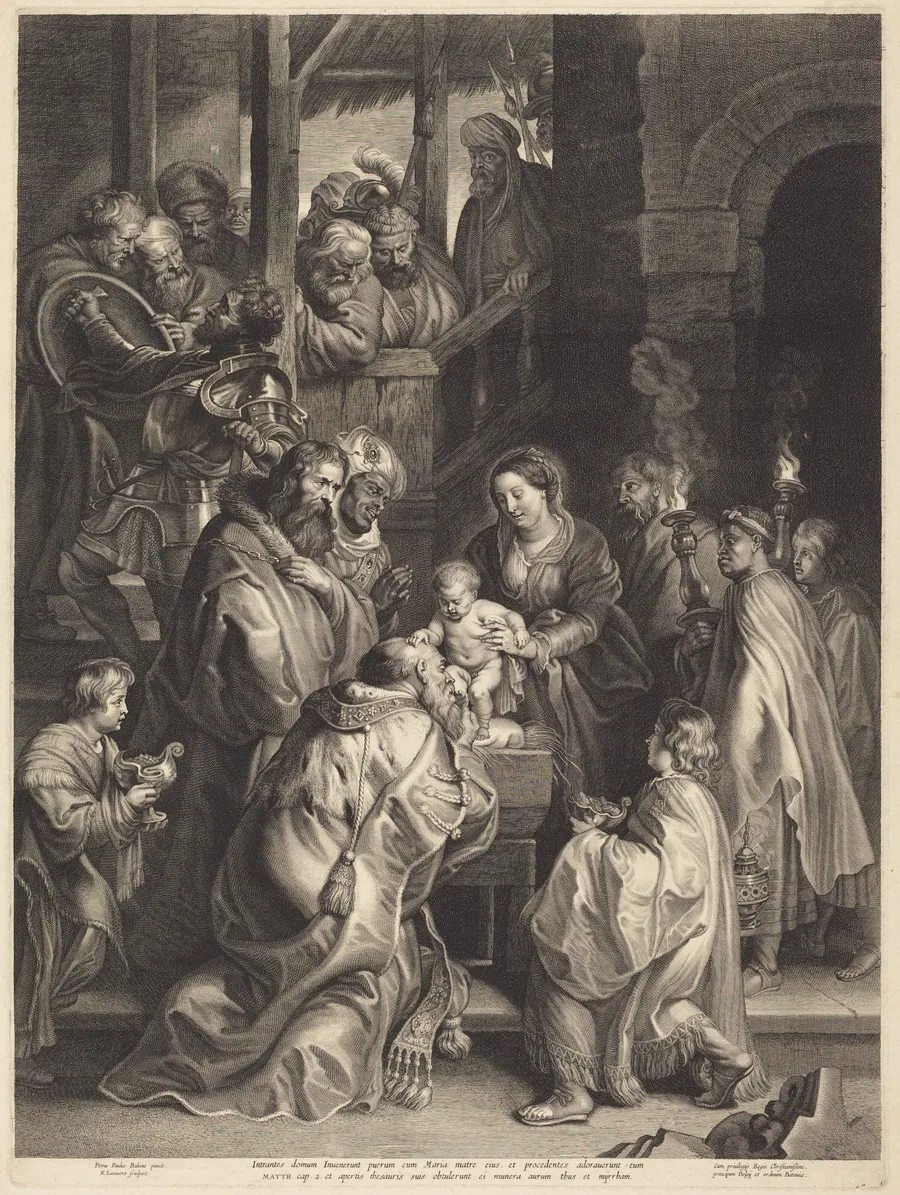 The Adoration of the Magi with Torches by Nicolaes Lauwers