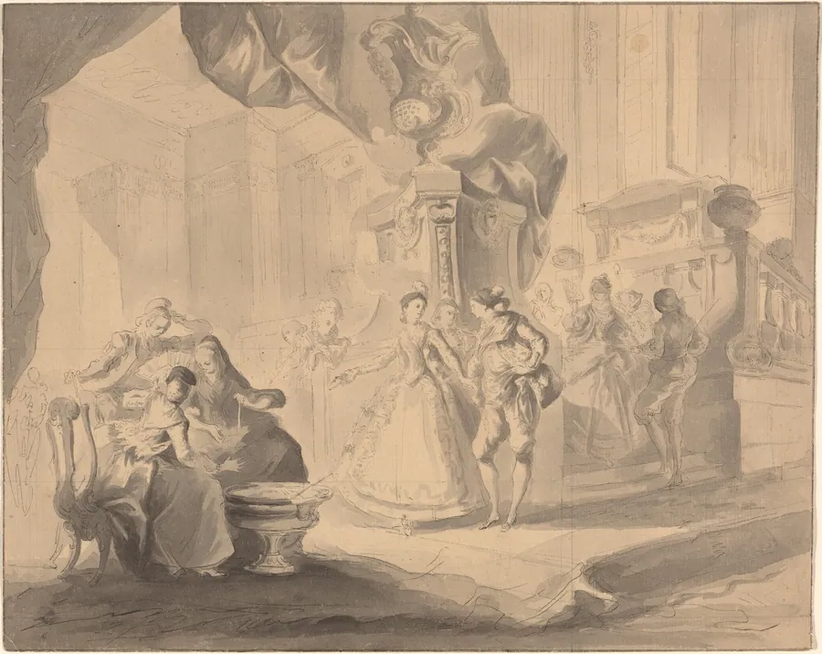 Dance in a Palace by Luis Paret y Alcázar